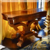 F12. Empire style game table. 30”h x 40”w x 20”d 